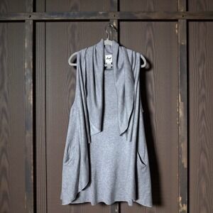 LED Oversized Poncho Wrap Small Asymmetrical Leisure Layers Pocket Bohemian Grey